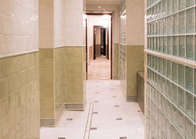 Bathhouse corridor